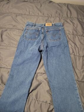 Vintage Levi's Straight-Leg Men's Denim Jeans in Blue